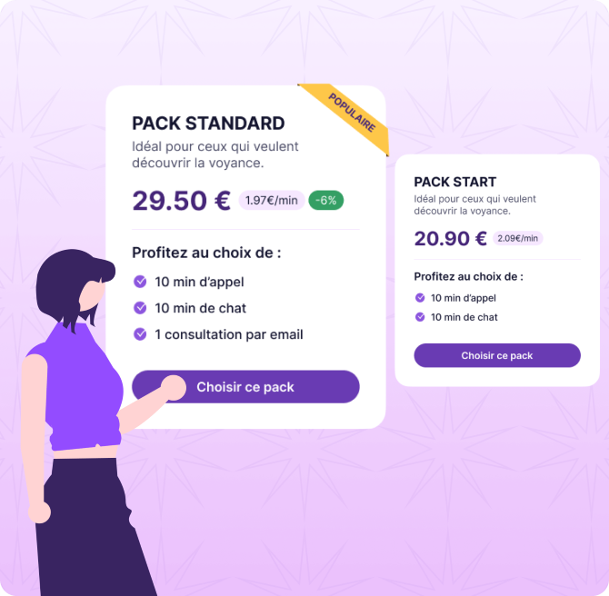 Étape 2 : Sélectionner un pack prépayé